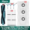 ABUL-Für Cecotec Conga 9590 9990 AI 10090 AI Spin Revolution Ultra Power Haus Haupthauptseitenbürste Hepa-Filter Staubbeutel Ersatzteil