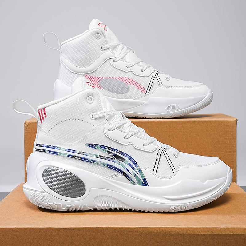 

Бренд-дизайнерские мужские кроссовки. Высокие мужские баскетбольные кроссовки. Женские дизайнерские баскетбольные ботинки. Модная спортивная обувь в уличном стиле. 45