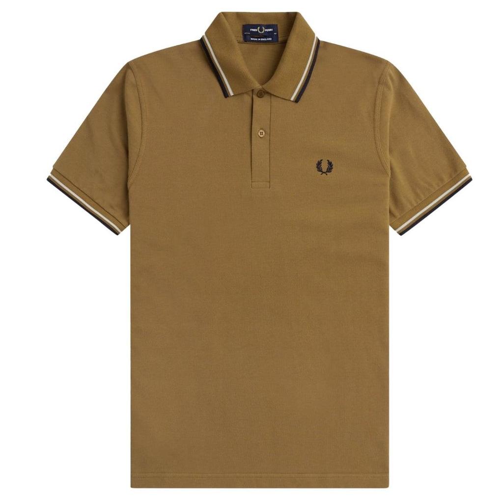 Fred Perry Mens Double Tipped Collar Polo Shirt