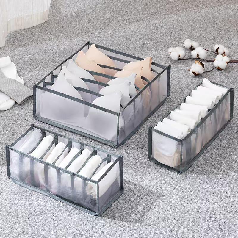 Clothing & Accessories Grid Organizer: Drawer-Type Storage for Jeans, Socks, and Underwear