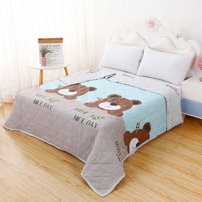 WTEMPO Printed Large Size Simple Retro Foldable Blankets Home Hotel Soft Tatami Blankets Thickened Student Soft Dormitory Blankets