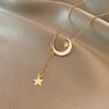 Custom 316 Stainless Steel Jewelry Gold Plated Butterfly Heart Bow Pendant Simple Zircon Necklace Jewelry for Women
