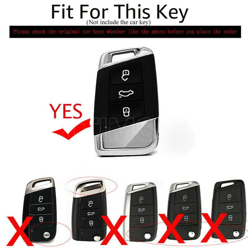 Geantă de husă pentru chei de mașină, transparentă, moale, TPU, pentru VW Volkseagen Passat B8 Magotan pentru Skoda Superb A7 Kodiaq Seat Shell Fob