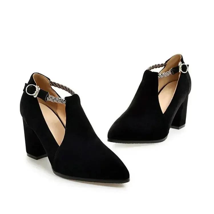 

Женские туфли-лодочки на высоком каблуке, элегантные женские туфли с острым носком для свадьбы, модные весенние туфли 2025 года, размеры 33-43, синие, черные 37