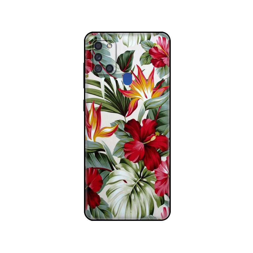 Černé TPU pouzdro pro Samsung Galaxy A50 50S A30S A10 A01 A11 A21S A31 A41 A51 A71 M21 M30S S10 LITE Červený motýl na květu růže