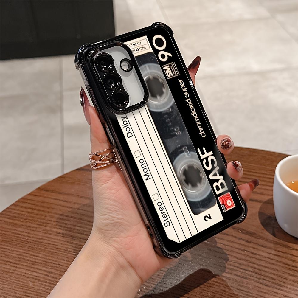 Retro style cassette pattern phone case suitable for Samsung for galaxy S26 S25 S24 S22 S21 S20 FE Ultra Plus 5G anti drop