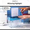 Portable Mini Manual Paper Shredder With Hand Crank Clear Waste Bin For Home Office Use
