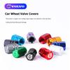 4Pcs Car Tire Rim Stem Cover Dustproof Decoration Caps For XC90 V90 V60 XC60 V40 EC40 EX40 S80 S60 S90 C40 XC40 V70 XC70 C