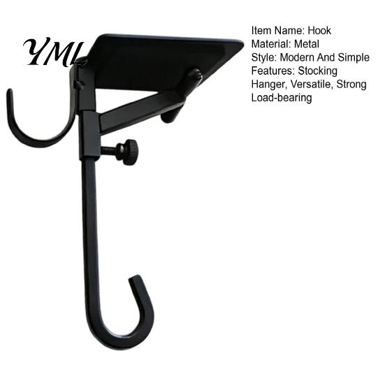 Adjustable Metal Stocking Hook Garland Hanger, No Drilling Christmas Hook, Home Decor Accessories Heavy Duty Wreath Holder for Fireplace