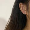 Star Zirconia Mini Earrings Niche Temperament Cold Wind Versatile Ear Bone Ring Elegant Classic Accessories Fashion Daily Jewelry