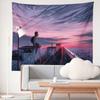 Aesthetics Sunset Starry Night Sky Moon Landscape Background Bedside Living Room Dormitory Decoration Tapestry