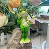 Frog Ornament Hanging Flower Pot Standing Frog Figurines Ornaments Decor for Outdoor Balcony Garden Decoration