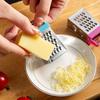 Stainless Steel Four-Sided Grater Non-slip Handle Mini Cheese Grater Multifunctional Garlic Crusher Peelers Kitchen Accessories