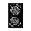 PET, Hollow Out Tattoo Template, Middle East India, Hannah Tattoo Sticker, Body Painting Template, Sticker Spray Painting, Body Painting Board