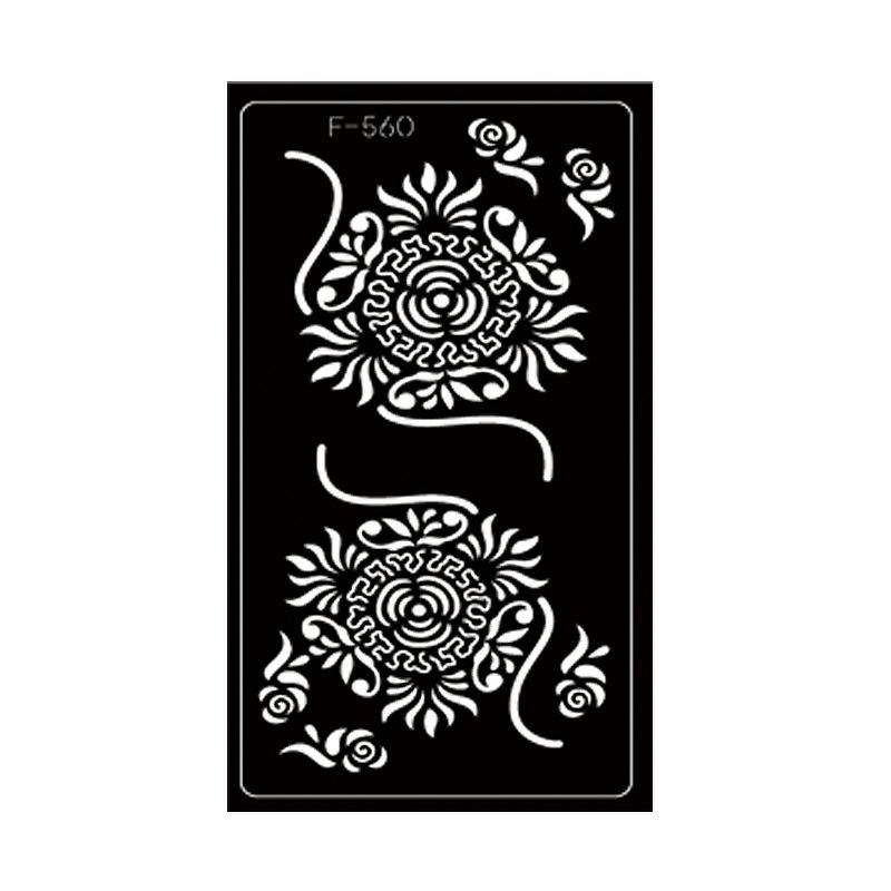 PET, Hollow Out Tattoo Template, Middle East India, Hannah Tattoo Sticker, Body Painting Template, Sticker Spray Painting, Body Painting Board