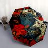 1pc Floral Night Owl Umbrella Automatic Opening/Closing, Foldable Design, Outdoor Use, Festival Gift for Fans & Travelers.R051
