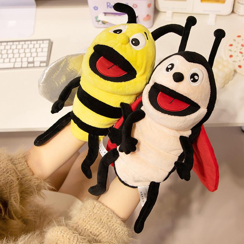 New Insect Animal Hand Puppet Butterfly Bee Children Comfort Toy Doll Eagle Doll