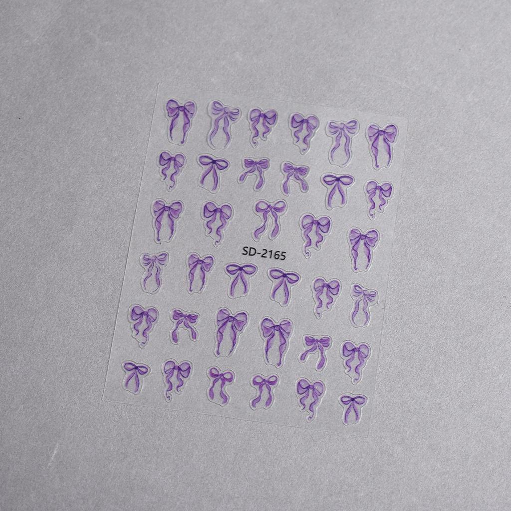 Weiße 3D Ballett Schuhe & Schleifen Nagelsticker - Dünne und Haltbare DIY Nagelaufkleber