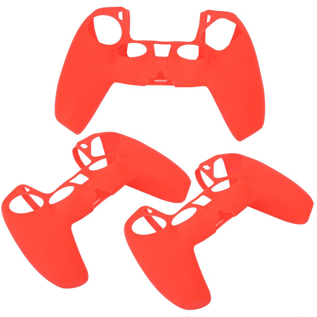 3Pcs Game Gamepad Handle Silicone Case Protective Sleeve Accessory for PS5 Game Console
