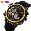 SKMEI 2202 LED Light Stopwatch Waterproof Wristwatches Alarm Creative Cool 4 Time Display Countdown Digital Sport Watch Mens