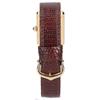 Cartier 1976-1981 925 Must Tank Vermeil SM Mostrador Marfim Corda Manual Relógios de Couro - ouroUsado