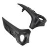 Pair of Front Nose Side Headlight Fairing Black Head Lamp Panel Fairing Replacement for FZ6 FZ‑6N 2004 to 2009