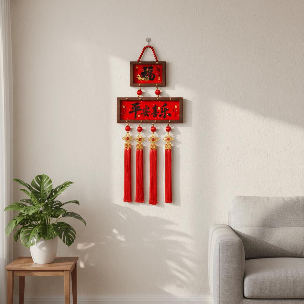 Hanging Photo Frame Pendant Blessing Door Hanging Festive Spring Festival Decoration Living Room