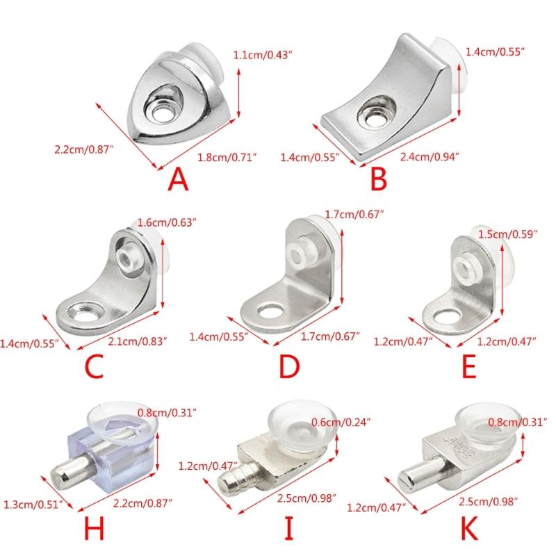 Set of 50 Versatile Shelf Mounts Space Saving Shelf Mounts Heavy Duty Shelf Clips Durable for Neat & Organized Closets