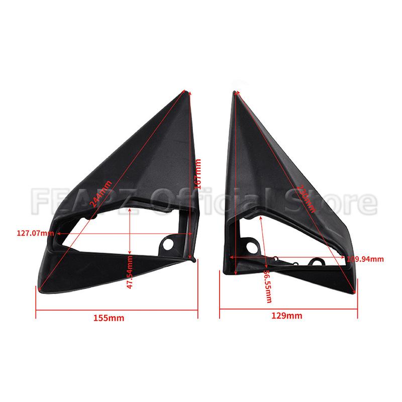 A1248107716 For Mercedes E Class W124 W201 A124 C124 S124 LHD 1 Pair Wing Side Mirror Rubber Seals Cover L+R Car Accessories