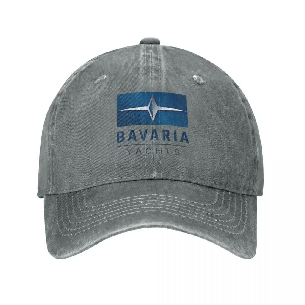 Bavaria Yachts Blue Silver Logo Baseball Caps Snapback Denim Fabric Hat Outdoor Adjustable Casquette Hip Hop Baseball Cowboy Hat