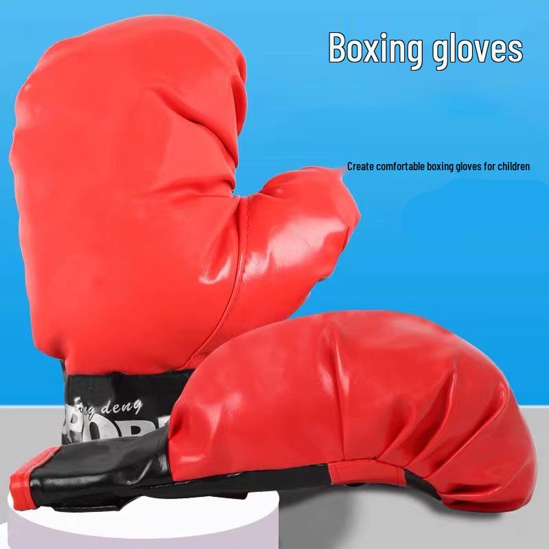 Red Boxing Gloves for Children and Adults - Ideal for Sanda and Combat Training