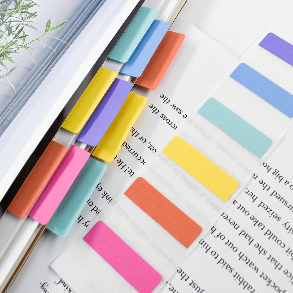 VANRA Sticky Index Strong Large 6 540 Cute Morandi Office Business Notes, Film, Tabs, Transparent, Writable, Adhesive, Size, Colors, Sheets, Colors,