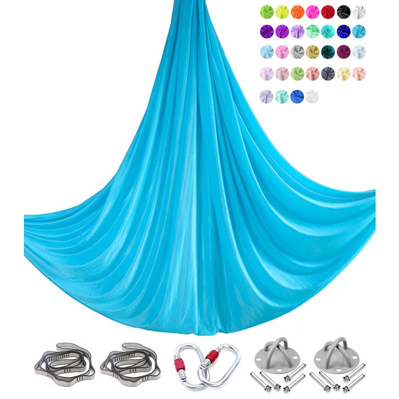 6m Nylon Aerial Yoga Hammock Set for Home and Studio Use