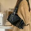 Hand Carry Single-shoulder Underarm Backpack with Large Capacity for Commuting Girl Motorcycle Bag