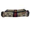 GUCCI Vintage Old Gucci Vanity Cosmetics Pouch Business Bag GG pattern sherry line PVC Clutch bag black PVC Used