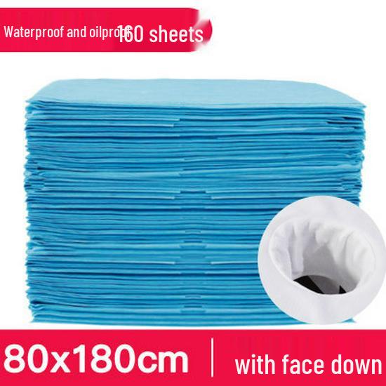 Waterproof & Oil-Proof Non-Woven Disposable Massage Bed Sheets with Face Hole