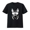 Gravity Trading Mens Cool DJ Cat Solar Color Changing T Shirt Sun Vintage Washed Slightly Designer Clothes Versatile Unisex
