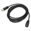 Durable Male to Female 5 Pin MIDI Flexible 9.8ft Keyboard Extension Cable Plug and Play Audio MIDI Cable Electronic Piano