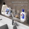 Suction Cup Washbasin Storage Rack Punch-Free Self-Adhesive Organizer for Bathroom Sink Wall Mounted Storage Rack 1PC