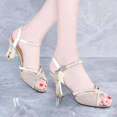 Peep Toe High Heels Women Sandals Fashion Ladies Summer Shoes Outdoor Sexy Casual High Heels Women Versatile Fish Mouth Shoes