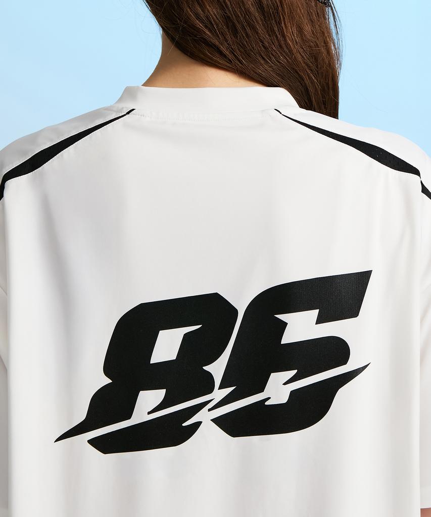Leijibi [Set] Hydro Mesh Performance Short Sleeve Rash Guard + Swim Shorts Set W White