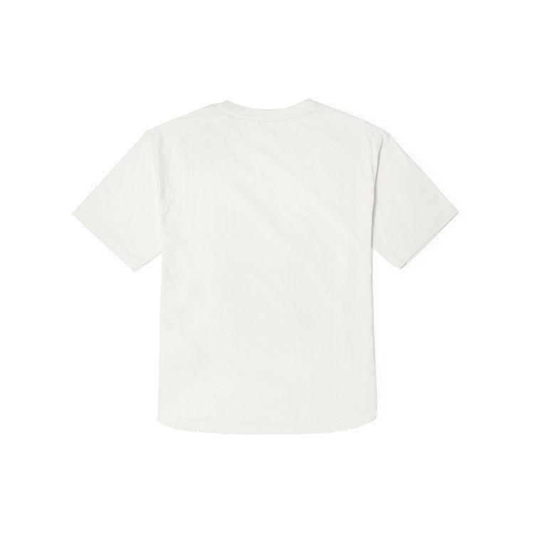 Timberland Letter Pattern Printed Round Neck Short Sleeve T-Shirt Women Tops Vintage-White A41TR-CM9