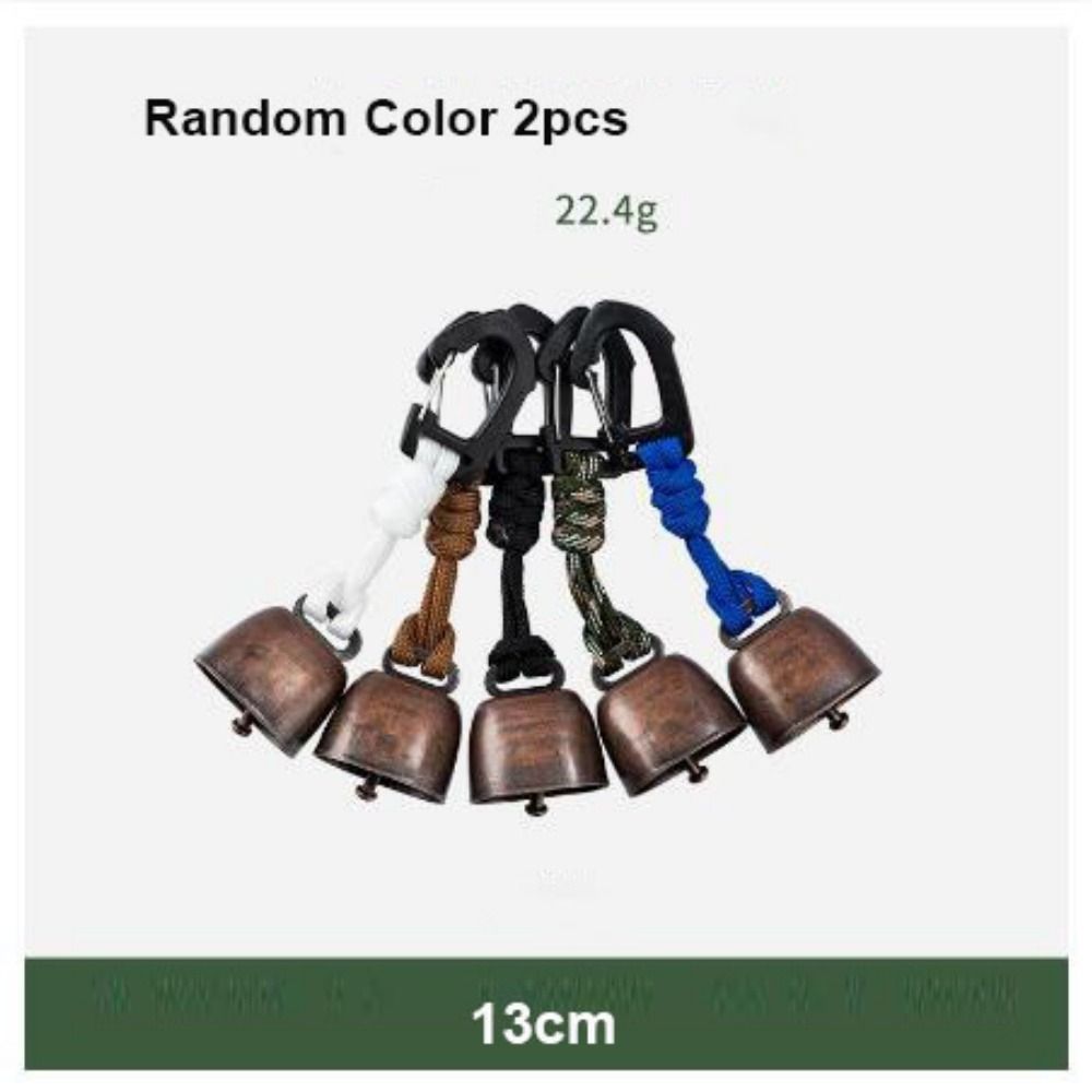 2pcs New Anti Loss Hiking Wind Chimes Bells Metal 9 Styles Retro Bells Japanese Wind Camping Bells Vintage Bell Decorations