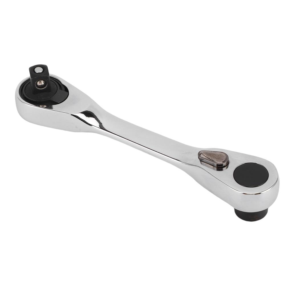 Mini Ratchet Wrench 1 4in Mini Double Headed Combo Dual 72 Tooth Drive Socket Gear Head Screw Driver Bit Rotator