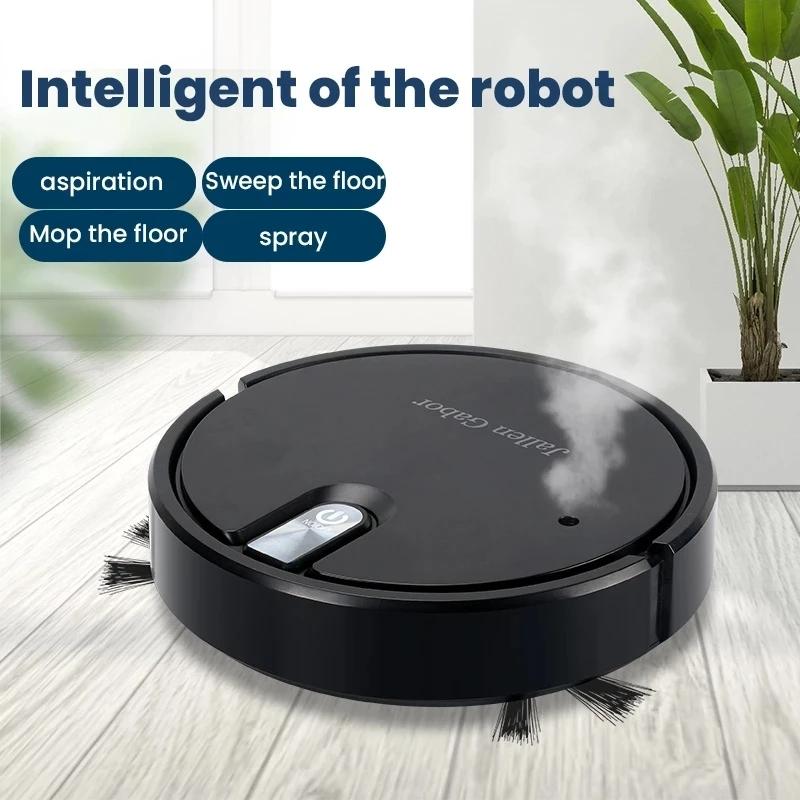 5-in-1 kabelloser intelligenter Roboter-Staubsauger, multifunktional, superleise, Staubsaugen, Wischen, Befeuchten, für den Heimgebrauch, Haushaltsgeräte