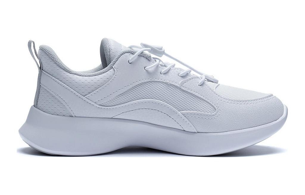Li Ning YOUNG Sports Life Collection Antelope 3.0 Synthetic Leather Slip Resistant Low top Kids Lifestyle Shoes White YKCT032-3