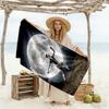 Full Moon Soccer Player Beach Towel Soft Durable Quick-Dry Comfortable Lightweight