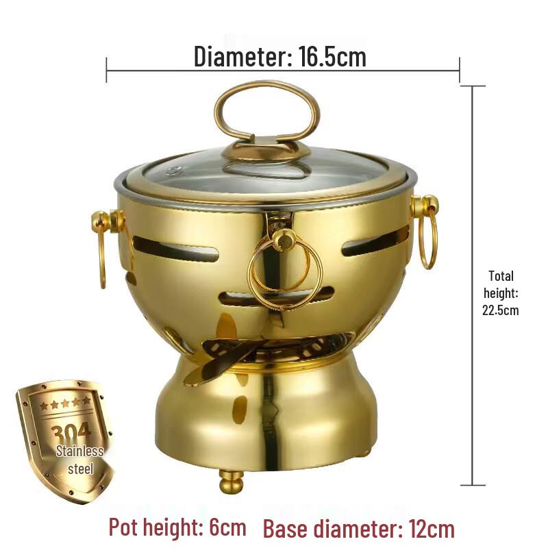 Stainless Steel Mini Alcohol Hot Pot