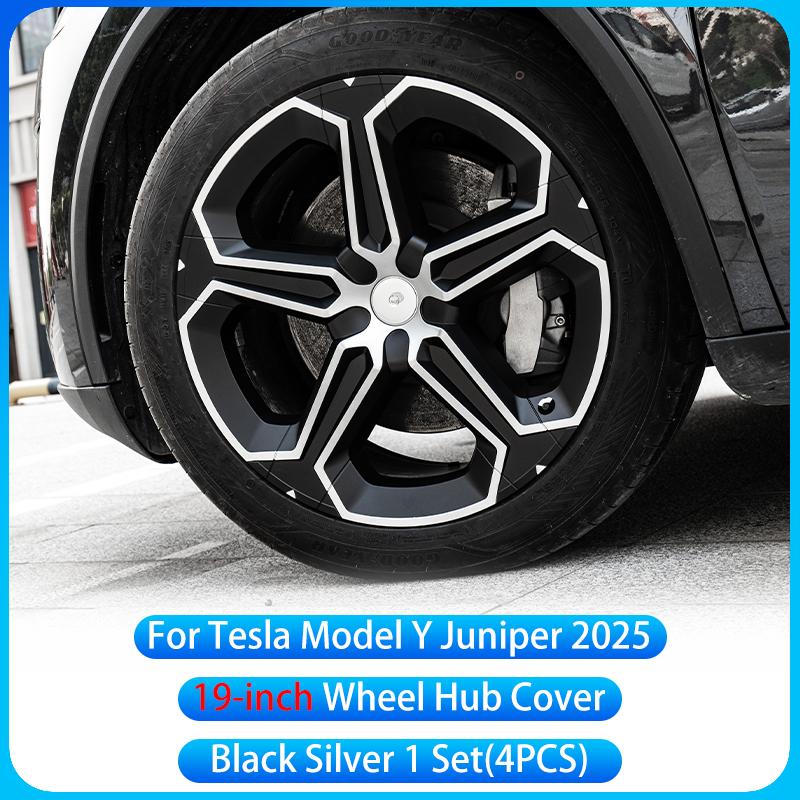 For Tesla Model Y Juniper 2025+19 inch Wheel Cover High Performance Wheel Cover Replacement Wheel Cover Decorative Accessories