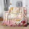 Vintage Birthday Celebration Blanket Soft Warm Cozy Perfect for Seaside Picnics Sofa All-Season Use Stylish Decor